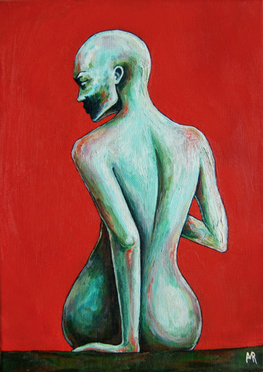 Painting titled "About myself" by Mariya Markina, Original Artwork, Oil