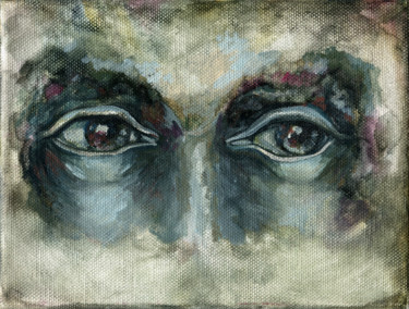 Schilderij getiteld "Glance" door Mariya Markina, Origineel Kunstwerk, Olie