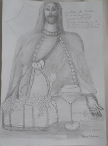 Drawing titled "O senhor de todos o…" by Mariza Tomaz  Soares, Original Artwork, Pencil