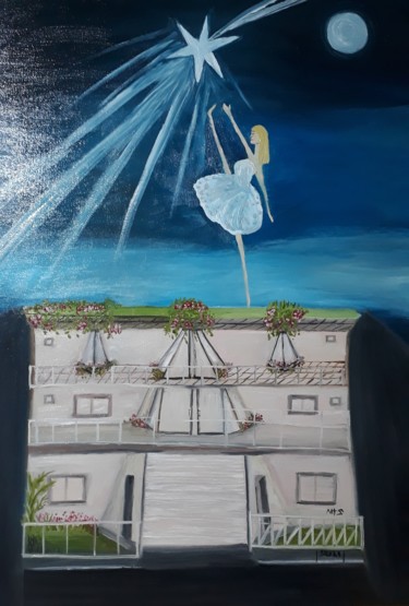 Pintura titulada "Galeria de arte" por Mariza Tomaz  Soares, Obra de arte original, Oleo