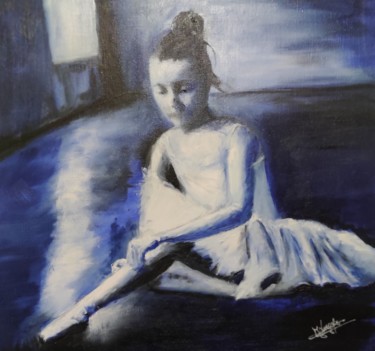Schilderij getiteld "La petite danseuse" door Marjolaine Larroque, Origineel Kunstwerk, Olie