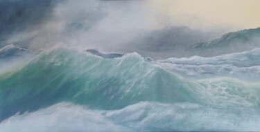Peinture intitulée "Avis de tempête" par Marjolaine Perreau, Œuvre d'art originale, Huile
