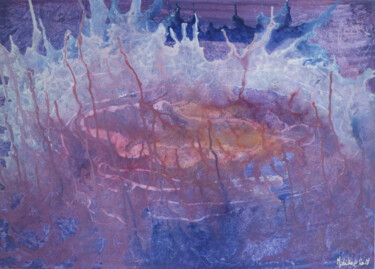 Peinture intitulée "l'éclaboussure" par Marjorie Nicolier (Michiko), Œuvre d'art originale, Acrylique