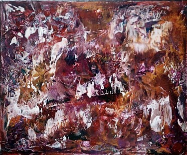 Painting titled "La danse des âmes" by Marjorie Nicolier (Michiko), Original Artwork, Encaustic