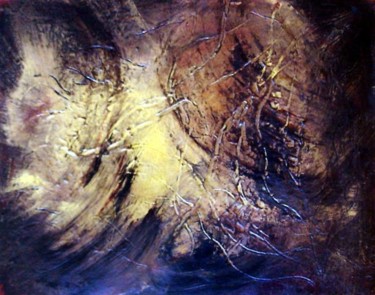 Peinture intitulée "clair obscure sidér…" par Marjyne, Œuvre d'art originale, Huile