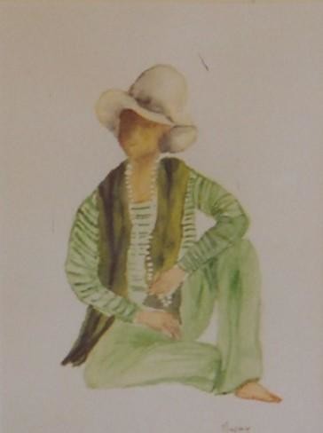 Peinture intitulée "la mode petit chape…" par Marjyne, Œuvre d'art originale