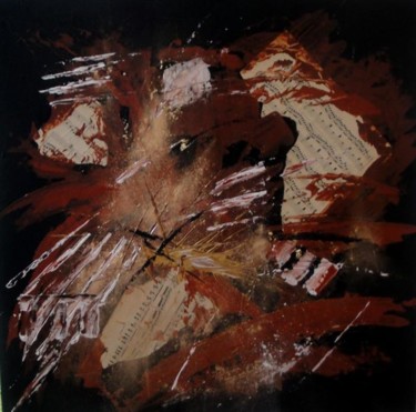 Peinture intitulée "la chaconne" par Marjyne, Œuvre d'art originale, Huile