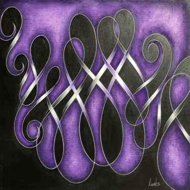 Pintura titulada "Yin & Yang, No. 4" por Mark Lewis, Obra de arte original, Oleo