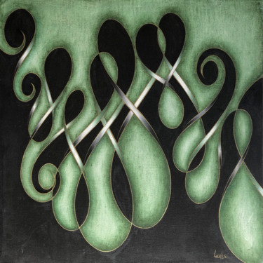 Peinture intitulée "Yin & Yang, No. 10" par Mark Lewis, Œuvre d'art originale, Huile