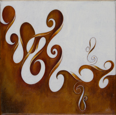 Pittura intitolato "Yin & Yang, No. 1" da Mark Lewis, Opera d'arte originale, Olio