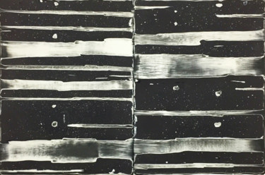 Pintura intitulada "Untitled, Black" por Mark Harrington, Obras de arte originais, Acrílico