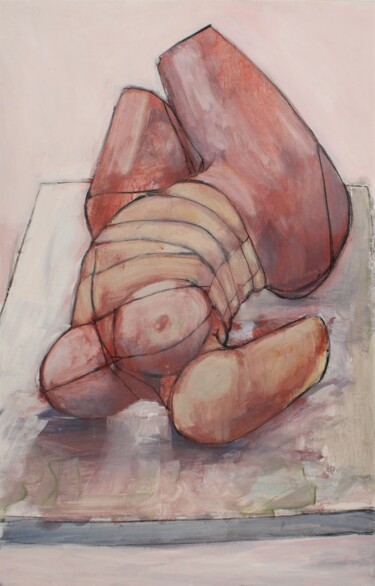 Peinture intitulée "Mutton Dressed As L…" par Mark Harris, Œuvre d'art originale, Acrylique