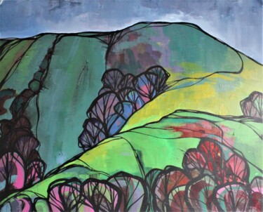 Painting titled "Ringstead" by Mark Harris, Original Artwork, Acrylic Mounted on Wood Stretcher frame