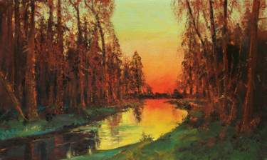 Painting titled "Early morning" by Mark Kremer, Original Artwork, Oil