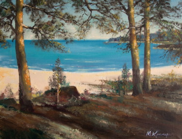 Painting titled "Ladoga Lake. Summer…" by Mark Kremer, Original Artwork, Oil