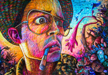 Рисунок под названием "Irrational" - Mark Kucherov, Подлинное произведение искусства, Цветные карандаши
