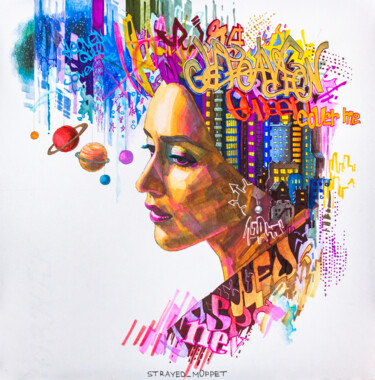 Рисунок под названием "Covered in all that…" - Mark Kucherov, Подлинное произведение искусства, Цветные карандаши