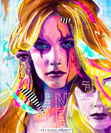 Tekening getiteld "Avril Lavigne" door Mark Kucherov, Origineel Kunstwerk, Acryl