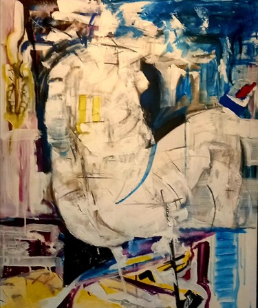 Pintura titulada "Marianne à la pisci…" por Mark Peintre, Obra de arte original, Acrílico Montado en Bastidor de camilla de…
