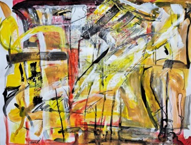 Painting titled "Mapa étude pour une…" by Mark Peintre, Original Artwork, Acrylic