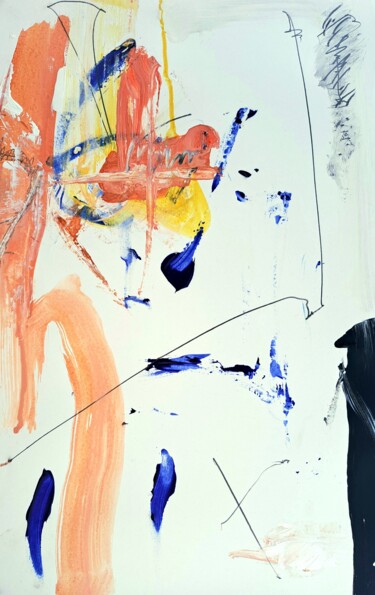 Malerei mit dem Titel "Ermite 2. Grandma i…" von Mark Peintre, Original-Kunstwerk, Acryl