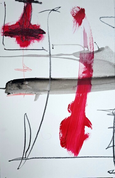 Картина под названием "Ermite 13" - Mark Peintre, Подлинное произведение искусства, Акрил