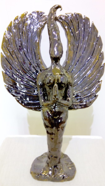 Sculpture titled "Angel" by Mark Raymond Majchrzak, Original Artwork, Ceramics