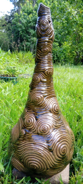 Sculpture titled "Earth Energy" by Mark Raymond Majchrzak, Original Artwork, Ceramics