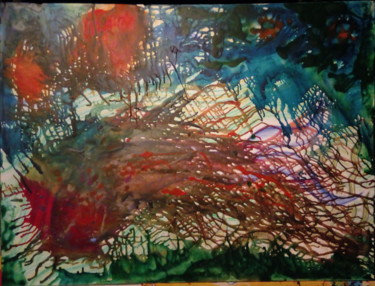 Painting titled "Creation out of Cha…" by Mark Raymond Majchrzak, Original Artwork, Encaustic