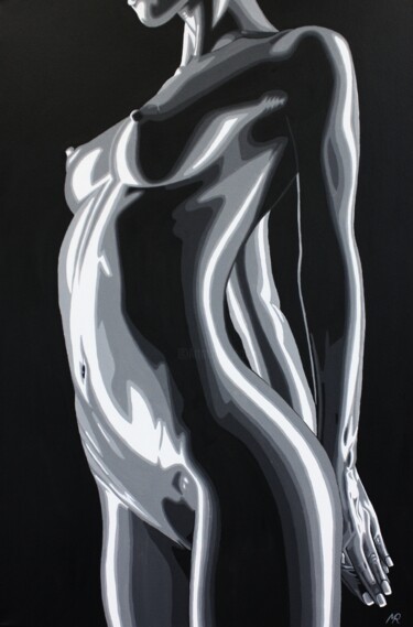 Peinture intitulée "Oiled" par Mark Roberts, Œuvre d'art originale, Acrylique