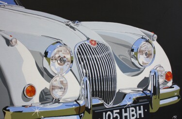Peinture intitulée "jaguar-xk-150.jpg" par Mark Roberts, Œuvre d'art originale, Acrylique