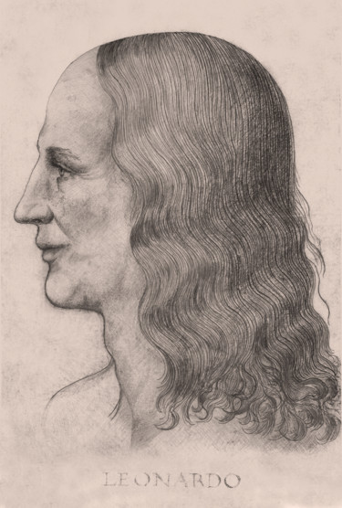 Drawing titled "4-leonardo-face-rec…" by Michael Schwahn, Original Artwork, Digital Photography