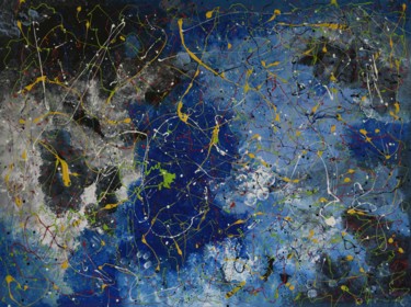 Pittura intitolato "Via Lattea" da Marco Sergio Fassiotti, Opera d'arte originale, Smalto