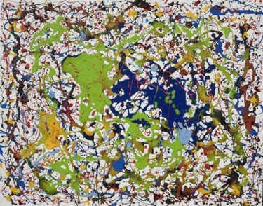 绘画 标题为“Pangea” 由Marco Sergio Fassiotti, 原创艺术品, 搪瓷