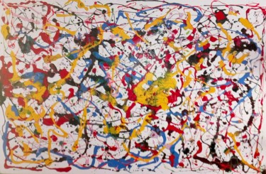 Pittura intitolato "Arlecchino" da Marco Sergio Fassiotti, Opera d'arte originale, Smalto