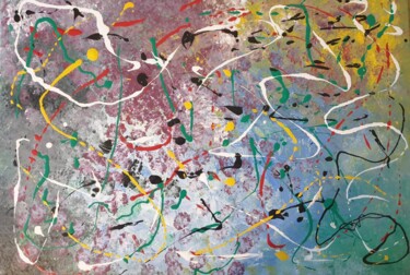 Stelle filanti Peinture intitulée "Stelle filanti" par Marco Sergio Fassiotti, Œuvre d'art originale, Émail