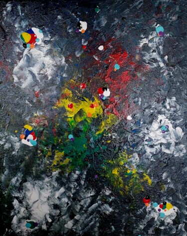 Pittura intitolato "Flowers" da Marco Sergio Fassiotti, Opera d'arte originale, Acrilico