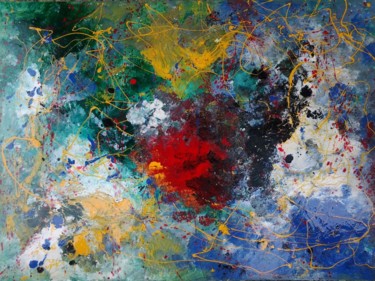 Malerei mit dem Titel "Primavera 2" von Marco Sergio Fassiotti, Original-Kunstwerk, Öl