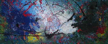 Painting titled "Sensazioni 1" by Marco Sergio Fassiotti, Original Artwork, Enamel