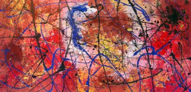 Pittura intitolato "Terra bruciata 2" da Marco Sergio Fassiotti, Opera d'arte originale, Smalto