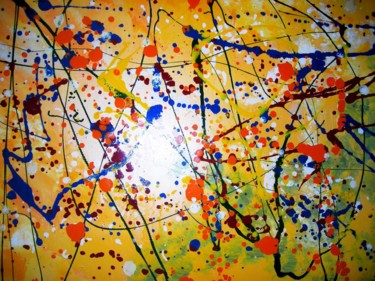 Painting titled "Fantasia 6" by Marco Sergio Fassiotti, Original Artwork, Enamel