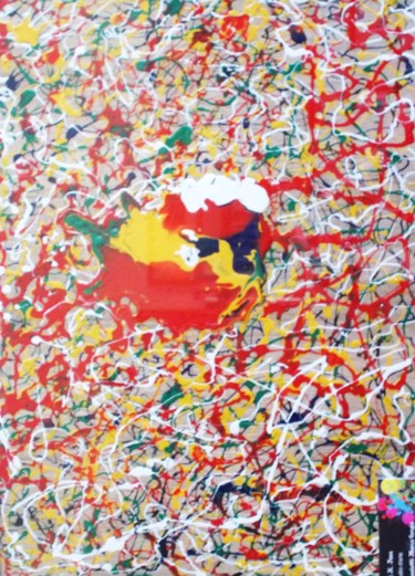 Peinture intitulée "Pulsazioni & colori" par Marco Sergio Fassiotti, Œuvre d'art originale, Émail