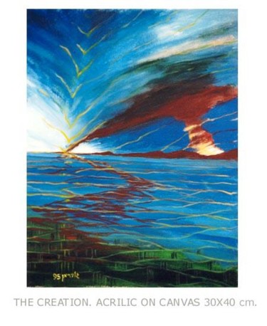 Painting titled "Creation 2" by Mark Guberman, Original Artwork
