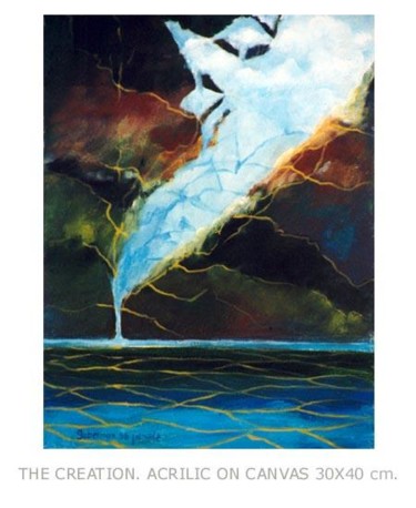 Painting titled "Creation 3" by Mark Guberman, Original Artwork
