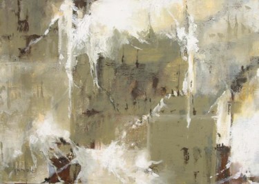 Painting titled "Gray and white" by Mark Guberman, Original Artwork