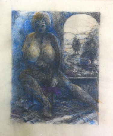 Drawing titled "nude 2" by Mark Guberman, Original Artwork