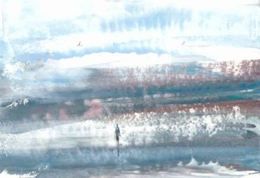 Pintura intitulada "Зима в горах" por Mark Kozyrev, Obras de arte originais, Óleo