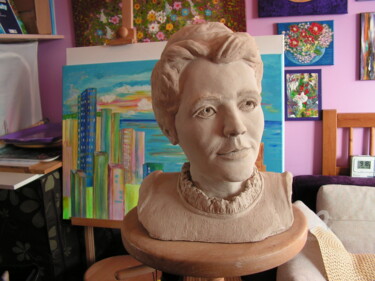 雕塑 标题为“Maria Skłodowska- C…” 由Marko Anna, 原创艺术品, 粘土