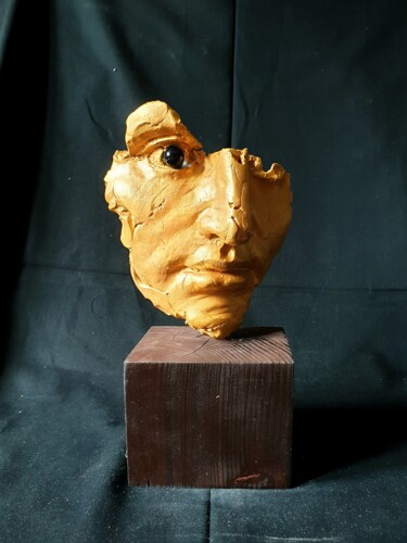 Скульптура под названием "Fragment 14" - Marko Grgat, Подлинное произведение искусства, Терракота