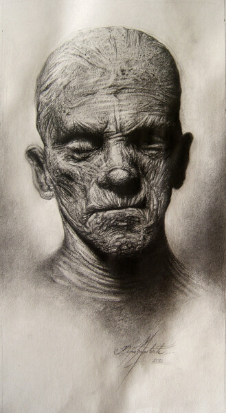 Dibujo titulada "The Mummy" por Marko Karadjinovic, Obra de arte original, Lápiz